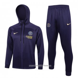 Chandal con Capucha del Paris Saint-Germain 2023 2024 Purpura