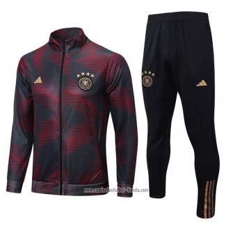 Chandal de Chaqueta del Alemania 2022 2023 Rojo y Negro