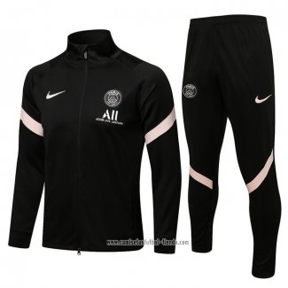 Chandal de Chaqueta del Paris Saint-Germain 2021 2022 Negro