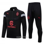 Chandal de Sudadera del AC Milan 2022 2023 Negro