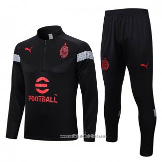 Chandal de Sudadera del AC Milan 2022 2023 Negro