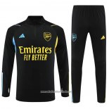 Chandal de Sudadera del Arsenal 2023 2024 Negro