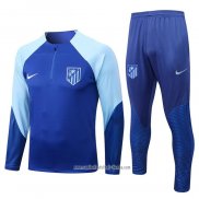 Chandal de Sudadera del Atletico Madrid 2022 2023 Azul