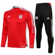 Chandal de Sudadera del Bayern Munich 2021 2022 Nino Rojo