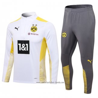 Chandal de Sudadera del Borussia Dortmund 2021 2022 Blanco