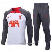 Chandal de Sudadera del Liverpool 2022 2023 Blanco