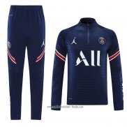 Chandal de Sudadera del Paris Saint-Germain Jordan 2022 2023 Azul