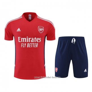 Chandal del Arsenal 2022 2023 Manga Corta Rojo - Pantalon Corto