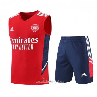 Chandal del Arsenal 2022 2023 Sin Mangas Rojo