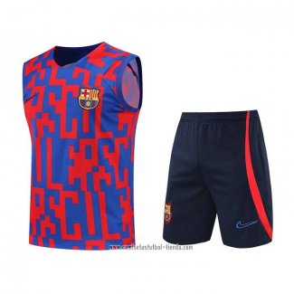 Chandal del Barcelona 2022 2023 Sin Mangas Rojo y Azul