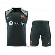 Chandal del Barcelona 2023 2024 Sin Mangas Verde