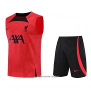 Chandal del Liverpool 2022 2023 Sin Mangas Rojo