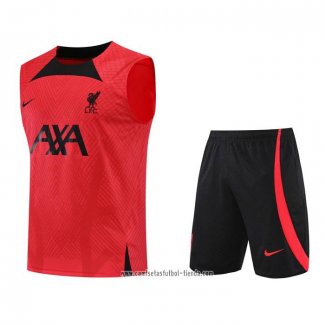 Chandal del Liverpool 2022 2023 Sin Mangas Rojo