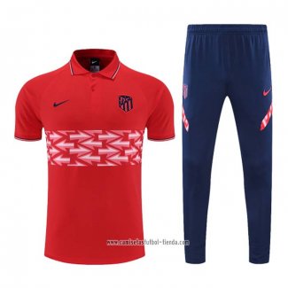 Conjunto Polo del Atletico Madrid 2022 2023 Rojo