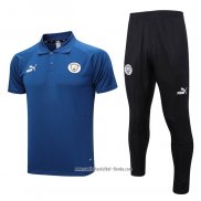 Conjunto Polo del Manchester City 2023 2024 Azul
