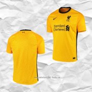 Camiseta Liverpool Portero 2020 2021 Amarillo Tailandia