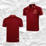 Camiseta Polo del Manchester United 2023 2024 Rojo