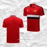 Camiseta Polo del Manchester United 2021 2022 Rojo
