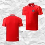 Camiseta Polo del Paris Saint-Germain 2022 2023 Rojo