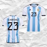 Camiseta Primera Argentina Jugador D.Martinez 2022