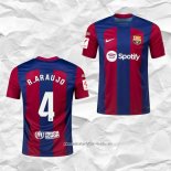 Camiseta Primera Barcelona Jugador R.Araujo 2023 2024