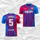 Camiseta Primera Barcelona Jugador Sergio 2021 2022