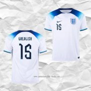 Camiseta Primera Inglaterra Jugador Grealish 2022