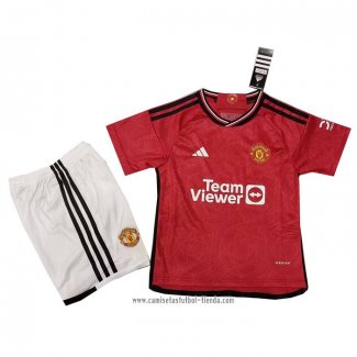 Camiseta Primera Manchester United 2023 2024 Nino