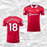 Camiseta Primera Manchester United Jugador B.Fernandes 2022 2023