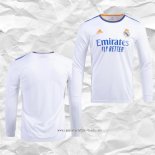 Camiseta Primera Real Madrid 2021 2022 Manga Larga