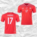 Camiseta Primera Suiza Jugador Vargas 2022