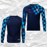 Camiseta Segunda Croacia 2022 Manga Larga