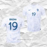 Camiseta Segunda Francia Jugador Benzema 2022