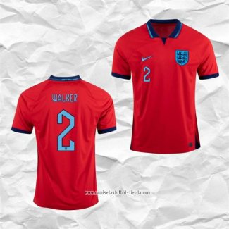 Camiseta Segunda Inglaterra Jugador Walker 2022