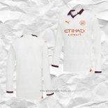 Camiseta Segunda Manchester City 2023 2024 Manga Larga