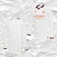 Camiseta Segunda Manchester City 2023 2024 Manga Larga