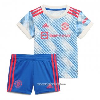 Camiseta Segunda Manchester United 2021 2022 Nino