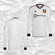 Camiseta Segunda Manchester United Authentic 2022 2023 Manga Larga