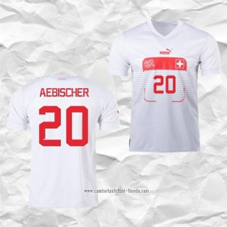 Camiseta Segunda Suiza Jugador Aebischer 2022