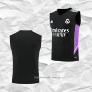 Camiseta de Entrenamiento Real Madrid 2022 2023 Sin Mangas Negro