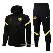 Chandal con Capucha del Chelsea 2021 2022 Negro