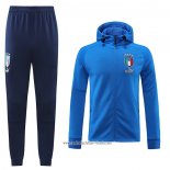 Chandal con Capucha del Italia 2022 2023 Azul