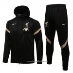 Chandal con Capucha del Liverpool 2021 2022 Negro