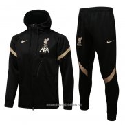 Chandal con Capucha del Liverpool 2021 2022 Negro