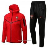 Chandal con Capucha del Portugal 2022 2023 Rojo