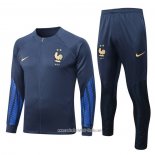 Chandal de Chaqueta del Francia 2022 2023 Azul Oscuro