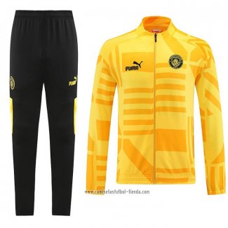 Chandal de Chaqueta del Manchester City 2022 2023 Naranja