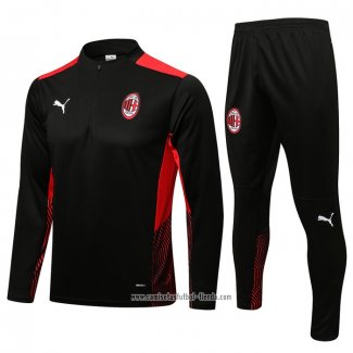 Chandal de Sudadera del AC Milan 2021 2022 Negro