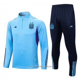 Chandal de Sudadera del Argentina 2022 2023 Azul Claro