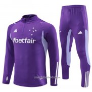 Chandal de Sudadera del Cruzeiro 2023 2024 Purpura